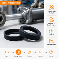 Joint d'étanchéité de tasse de piston en PU, joint d'étanchéité de tige de piston pour vérin hydraulique, étanchéité bidirectionnelle haute pression, en stock, directement de l'usine certifiée ISO 9001