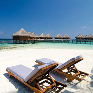 الخشب الصلب منتجع ترفيهي فندق حديقة حمام سباحة الفناء استراحة الشمس صالة الشاطئ طوي كرسي في الهواء الطلق وصديقة البيئة - Product Image 4