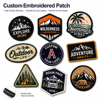 Parche Bordado Personalizado con Diseño de Logotipo para Ropa, Sombreros, Bolsos y Accesorios, Fabricante OEM ODM, Venta al Por Mayor