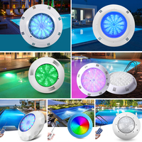 Lampes de piscine de haute qualité 12V à montage en surface, étanches IP68, RGB, accessoires de piscine en ABS, éclairage sous-marin pour piscine