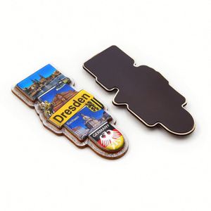 China Factory Tourist Souvenir Africa Refrigerator Magnet Custom Print Photo Artwork 2 Layers 3D Wood <b>Fridge</b> Magnets - Product Image 1