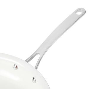 Juego de ollas y sartenes de aluminio de 8 piezas con revestimiento cerámico de alta calidad, tapa de vidrio y mango de acero inoxidable. - Product Image 5