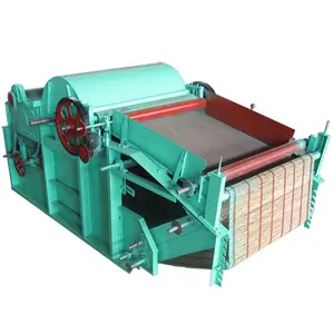 Textile waste recycling machine mattress scraps tear recycling opening into fiber spinning geo textile filling machine