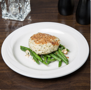 จานเซรามิกสีขาวแบบกำหนดเองได้สำหรับร้านอาหาร ใช้แล้วทิ้ง เหมาะสำหรับอาหารตะวันตก <span class=keywords><strong>สเต็ก</strong></span> ของหวาน เค้ก เกี๊ยว - Product Image 6