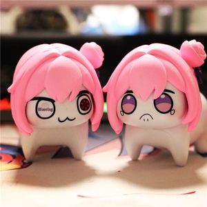 Statuetta in PVC 2D Cenerentola <span class=keywords><strong>Doro</strong></span> Peach Snowman Versione Q, Ornamento Cane Rosa, Decorazione <span class=keywords><strong>da</strong></span> Scrivania - Product Image 4