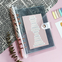 Pochettes de planification A5 personnalisées en PVC transparent pour classeur à spirale et à feuilles mobiles, idéales pour le budgeting et le rangement de documents, écologiques