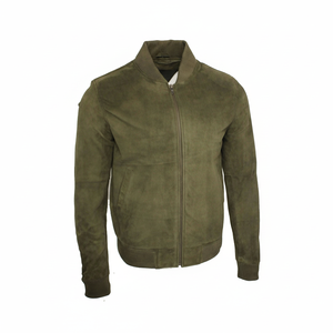 Veste en cuir d'hiver noire élégante pour hommes 2025 dans toutes les tailles avec logo personnalisé et marque privée à glissière - Product Image 1