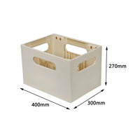 Caisse de bière en plastique 24 bouteilles en plastique Vintage-Feel personnalisée QS avec emblème traditionnel