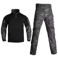 Ensemble de combinaison tactique de camouflage respirante et durable à manches longues pour l'entraînement en extérieur