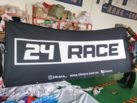 Signe de bannière de course de drapeau à carreaux de promotion d'impression de tissu numérique personnalisé de toute taille