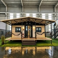 Villa Prefab Mewah 40ft 20ft 2 3 4 5 Kamar Tidur Rumah Kontainer Lipat Ekspansiabel Portabel Rumah Mungil Mobile