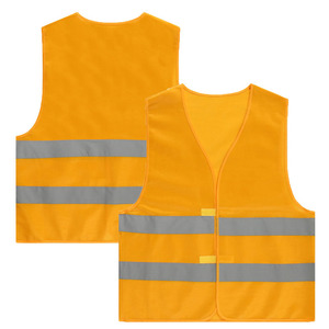 Logo personnalisé Haute visibilité Extérieur 80g/ ㎡   Gilet <span class=keywords><strong>de</strong></span> sécurité en matériau respirant et durable, réfléchissant à haute luminosité pour <span class=keywords><strong>la</strong></span> <span class=keywords><strong>nuit</strong></span> - Product Image 4