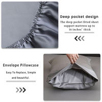 Ensemble de literie en bambou biologique de luxe pour la maison linge de lit écologique 100% ensemble de literie en lyocell de bambou