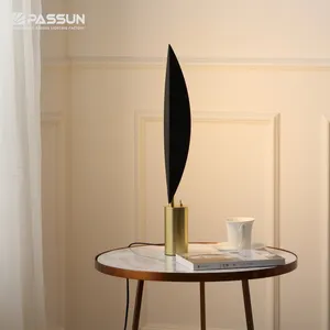 Leaf series LED table lamp for hotel&home black&gold design bedroom living room table led lamp