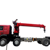 Grue à télécommande, capacité de levage maximale de 4 tonnes, bras mécanique manuel de petite taille, bras droit, camion de contraction, cran