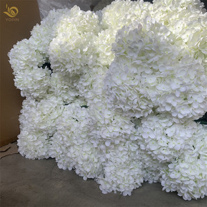 YOPIN-153批发人造丝花白色单绣球花 - Product Image 6