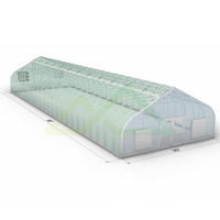 Kit de serre tunnel à portique simple en PE |   Solution économique d'extension saisonnière pour l'agriculture hydroponique à petite échelle