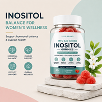Gummies Myo & D-Chiro Inositol à Marque Blanche OEM/ODM, Enrichies en Folate et Vitamine D, Saveur Personnalisable Disponible