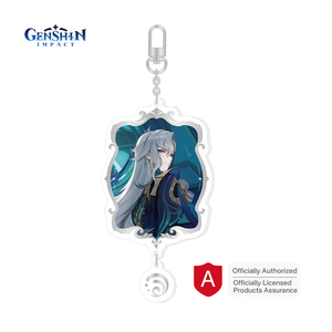 2025 Offre Spéciale jeu sous licence officielle véritables produits périphériques Genshin Impact acrylique porte-clés Arlecchino Genshin porte-clés - Product Image 3