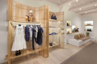 Vitrine de présentation de vêtements sur mesure pour magasin de mode, meuble de présentation de vêtements