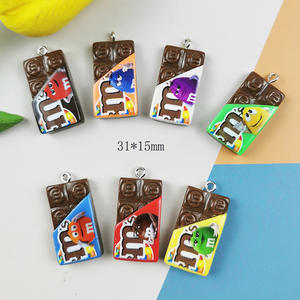 巧克力糖果<span class=keywords><strong>M</strong></span>豆树脂饰品饰品制作Diy耳环吊坠钥匙扣配件调查结果批发 - Product Image 5