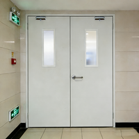 Porte coupe-feu en acier à ouverture latérale, commerciale, avec isolation thermique, design moderne pour immeubles de bureaux, hôtels, appartements et écoles