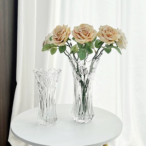 <span class=keywords><strong>Jarrón</strong></span> de Vidrio Creativo Minimalista de Alta Gama, Transparente, para Arreglos Florales, Cultivo de Rosas y Lirios en Agua, <span class=keywords><strong>Decoración</strong></span> para Sala de Estar y Comedor - Product Image 1