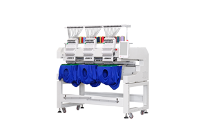 Machine à broder à trois têtes haute vitesse 1203 pour chapeaux, t-shirts, vêtements et tissus plats – Haute production - Product Image 4