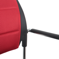 Chaises de bureau ergonomiques modernes en cuir PU réglables avec cadre métallique fixe pour visiteurs – Vente en gros