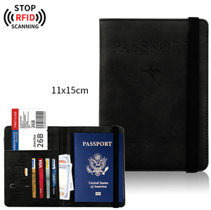 Xinrunjin กระเป๋าใส่หนังสือเดินทางหนัง PU ออกแบบได้เองเคสท่องเที่ยวส่วนบุคคลสำหรับธุรกิจและของขวัญยามว่างสำหรับนักเดินทางที่มีงานยุ่ง - Product Image 6