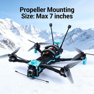 Drone de course FPV pliable 7 pouces longue portée, kit de production cinématographique, hélice en fibre de carbone max 7 pouces, moteur C287, UAV léger - Product Image 5