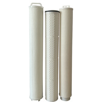 High Flow Pleated Filter Cartridge PP PES PTFE GF 0.22&mu;m-100&mu;m High Dirt Holding Capacity Industrial Liquid Filter Element
