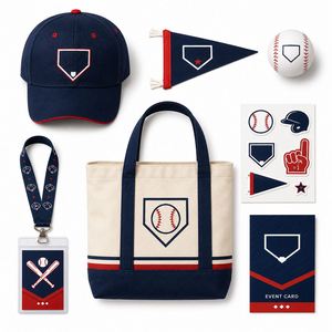 Kit promotionnel personnalisé style baseball pour stades, pack de marchandises pour fans OEM ODM avec casquette - Product Image 2