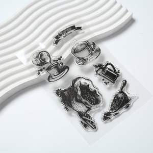 Sáng tạo trong suốt PVC Thiết kế Silicone tem cho văn phòng & thủ công sử dụng TPR <span class=keywords><strong>Flash</strong></span> tem cho trang trí & DIY - Product Image 2