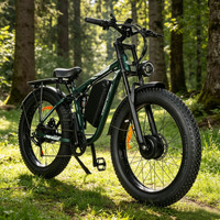 Vélo électrique à pneus larges 3000W AWD à double moteur, batterie amovible longue portée 52V 32Ah, en stock aux États-Unis, en UE et au Canada