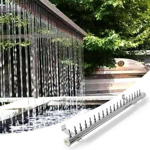 Neues Material Outdoor Commercial Dekorative Edelstahl Wasser Schwimmbad Wasserfall Regen Vorhang Brunnen - Product Image 1