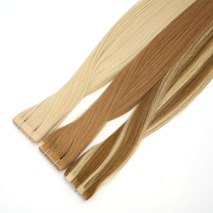 Extensiones de Cabello <span class=keywords><strong>Virgen</strong></span> Europeo 100%, Cinta Larga de PU, Trama Invisible Más Delgada, Doble Trama, Trama Inyectada en la Piel - Product Image 5