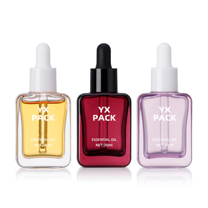Flacon de sérum pour le visage en verre, réutilisable, pour le maquillage en gros, 30 ml, flacon compte-gouttes de luxe vide - Product Image 4