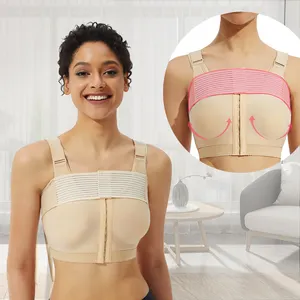 Breast Augmentation Post Op Stage 1 Shapewear Faja Bra Tops Compression Post Surgery Garments With Implants Stability Band