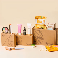 Boîte cadeau rigide personnalisée pour cosmétiques avec couvercle à charnière et intérieur personnalisé, boîte d'emballage de luxe pour articles de beauté de style livre