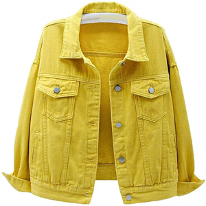 Nouveautés 2026 : Veste en jean classique pour femme, manches longues, respirante, séchage rapide, coupe-vent, en coton écologique - Product Image 1
