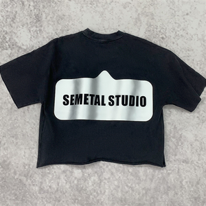 Camiseta de Verano Personalizada con Cuello Redondo, Estilo Oversize, con Parches Bordados, de Algodón, Estampada con Gráficos, para Hombre - Product Image 2