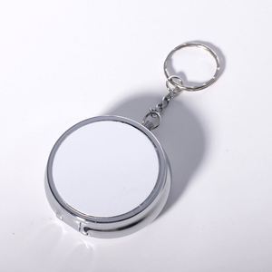 Porte-clés rond portable à 3 compartiments pour boîte à médicaments, vierge pour transfert thermique, personnalisable avec logo de marque, en promotion - Product Image 2