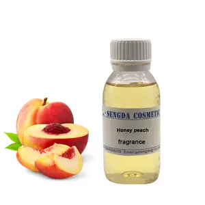 Aceite de fragancia de miel y melocotón sintético de alta concentración, aroma frutal, vela de Navidad, venta al por mayor