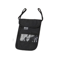 Bolsa de Viaje para Collar, Organizador de Bolsa de Viaje con Bloqueo RFID, Tarjetero y Cartera para Guardar Dinero en Efectivo y Documentos de Forma Segura