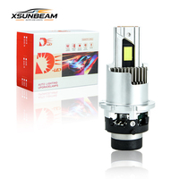 Système d'éclairage automobile série D, ampoules LED Canbus D1S D2S D3S D4S D5S D8S, ventilateur de refroidissement, branchement direct, lampe LED pour voiture