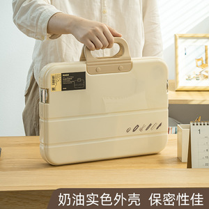 Nash Durable Briefcase Plastic <b>A4</b> Single Pocket <b>File</b> Folder Office Storage Case - Product Image 4