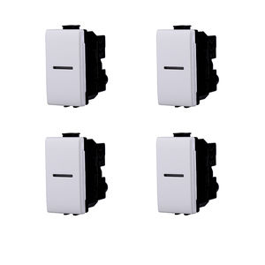 Interrupteurs muraux axiaux Gloca 1P 16A 220V, lot de 4, compatibles avec la série Matix - Product Image 1