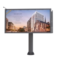 Écran LED P8 double face en forme de V haute luminosité, affichage numérique unipolaire, fournisseur de panneaux d'affichage publics pour la publicité commerciale en rue