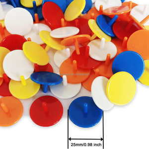 Marqueur de balle de golf en plastique durable et écologique multicolore de 25 mm pour accessoires de golf - Product Image 1